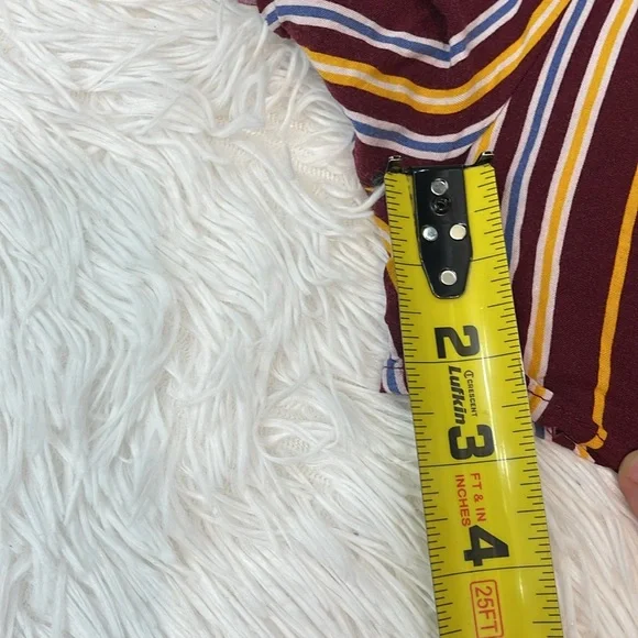 Ambiance High Waist Red and Yellow Shorts WOMENS SIZE 2X - Picture 2 of 7